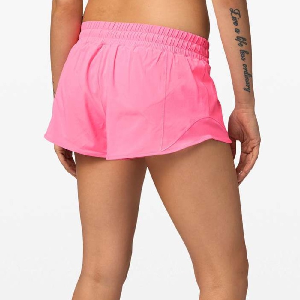 Lululemon dark prism pink hotty hot shorts